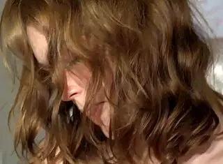 lesbian aussie eats that hairy muff deep while getting toyed hard