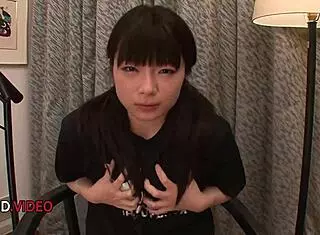hina maeda cums hard on passionate big dildo