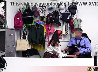 Beautiful Gypsy Shoplifter Milf's Secret Backroom Capture Unveiled