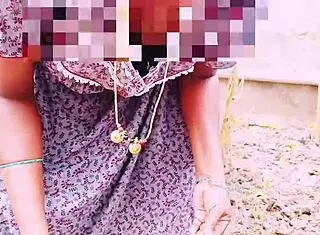 Village threesome sex rams maids with landowner Telugu dirty talk!