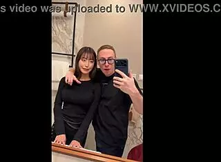 Max felicitas bends asian babe doggystyle for pov blowjob cumshot