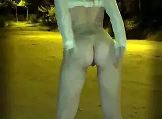 Naughty beach flash sexchallenge with bbc slut milf.