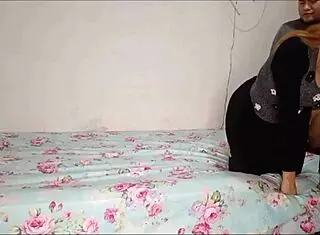 peruvian emo teen prostitute flashes shaved pussy up stairs then creampied