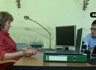 Boss Cougar Swallows Full Mouth Cum After Doggystyle Pounding!