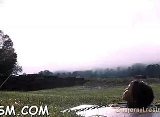 Bound couple endures rough bdsm spanking domination