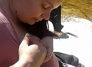 huge tits gf rubs boobs publicly outdoors flashing 😈🔥🍈