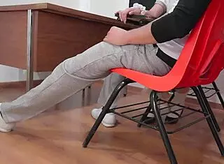 Student Classmate Locks Door For Living Room Fantasy Sex Ride