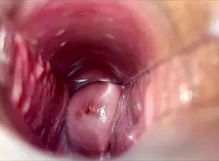 Vaginal orgasm throbs in extreme close-up pussy view!