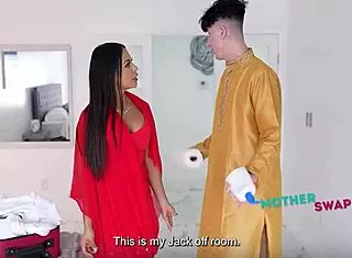 Latina Desi stepmoms swap for intense taboo gangbang ecstasy