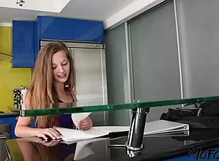 Slim Step Sister Loves Hard Doggystyle Pounding