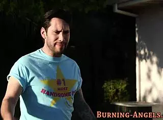 Goth Whore Sucks Cock for Hardcore Facial Cumshot