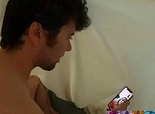 Stepmom erin electra jerks stepson off in bathroom till he cums.