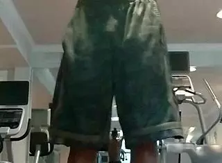 Skinny athletic teacher dorm workout turns into sexy homemade fun