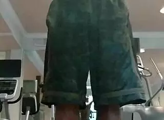 Skinny athletic teacher dorm workout turns into sexy homemade fun