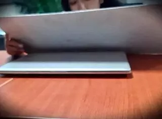 Upskirt Mexican secretary Nataly no panties miniskirt public tease