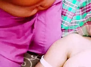 Village threesome sex rams maids with landowner Telugu dirty talk!