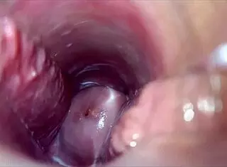 Vaginal orgasm throbs in extreme close-up pussy view!