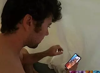 Stepmom erin electra jerks stepson off in bathroom till he cums.