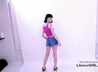 producer seduces beautiful brunette model in casting audition