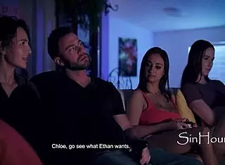 Stepdad Tricks and Fucks My Big Tits Friends Squad Hard