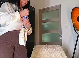 oiled mature bbw hairy pussy dildo play private homemade tease