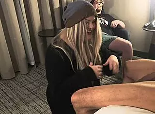 First Big Cock Cuckold Deepthroats Curvy Blonde Wife