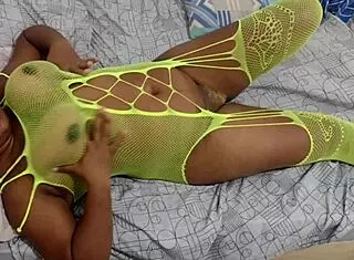 Puta gulps thick cock milk in submissive lingerie humiliation 😈🥛