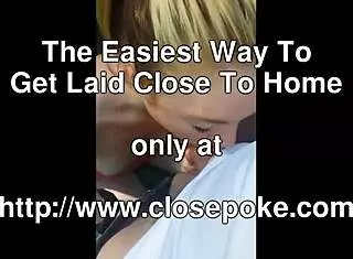 Cute blonde tinder date drops for public outdoor pov blowjob