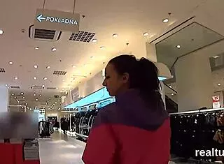 Czech Chick Tempted In Shop Undresses For Hardcore POV Anal Shag