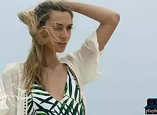 francy torino petite italian milf strips outdoor teasing