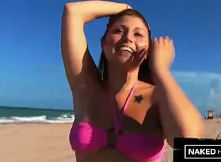 Curvy latina slut's beach fuck leaves me breathless