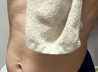 Beautiful Busty Japanese Married Bride Nude Nipples Clean Short Hair Small Waist Bathroom