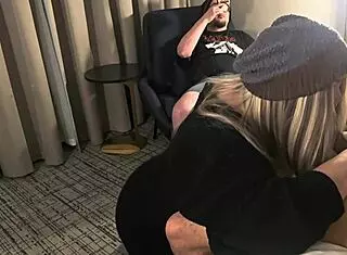 First Big Cock Cuckold Deepthroats Curvy Blonde Wife