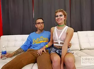 innocent-looking arya fae goes extreme with bryan gozzling's rough sloppy anal date