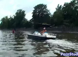 Public Nude Fetish Eurobabe Clothes Ripped Striptease Rides Waterbike Czech Outdoor