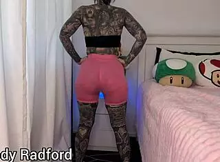 melody radford's huge fake tits burst outta gym leggings haul