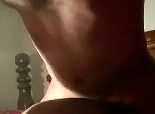 he cums on my ebony ass while i'm belly down doggystyle