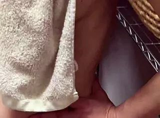 Beautiful Busty Japanese Married Bride Nude Nipples Clean Short Hair Small Waist Bathroom