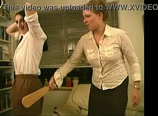 Samara Mae Girl Scout Stripped Punished Paddle Spanking Garage Stockings