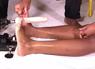 Pretty Barefoot Teen Teases Puffy Nipples Big Ass Natural Tits Footjob