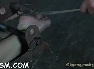clamped slut's holes get licked sucked fucked in bdsm contest rough! 😈🔗