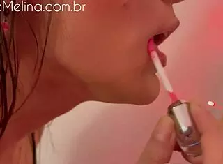 Skinny Brunette Nerd Mel Khalifa Showers And Dresses For Fan Meet