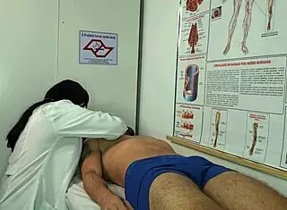 nurse gets wildly aroused spotting patient's massive throbbing erection up close