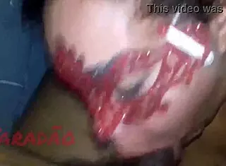 latina bbw mature with saggy natural tits licks pov before anal humiliation