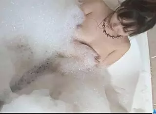 sexy haruka oosawa fingers hairy japanese beaver in solo softcore tease