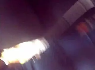 voyeur catches ebony milf ass folding perfectly in shop candid