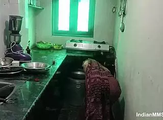 INDIAN WIFE BENT OVER KITCHEN COUNTER FUCKED HARD