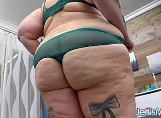 hey chubby sara star's huge curves jiggle wildly masturbating pussy with big toys