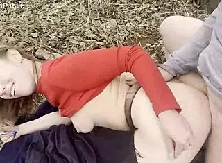 Girlfriend takes wild public outdoor anal pounding