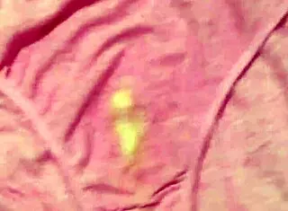 Cum Dripping Through Her Soiled Panties After Intense Load